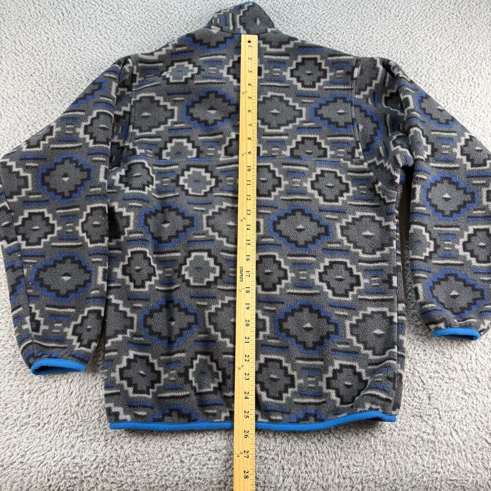 Patagonia Synchilla Snap-T Fleece Jacket Mens XS Gray Blue Yanaba Aztec Tribal - Picture 8 of 10